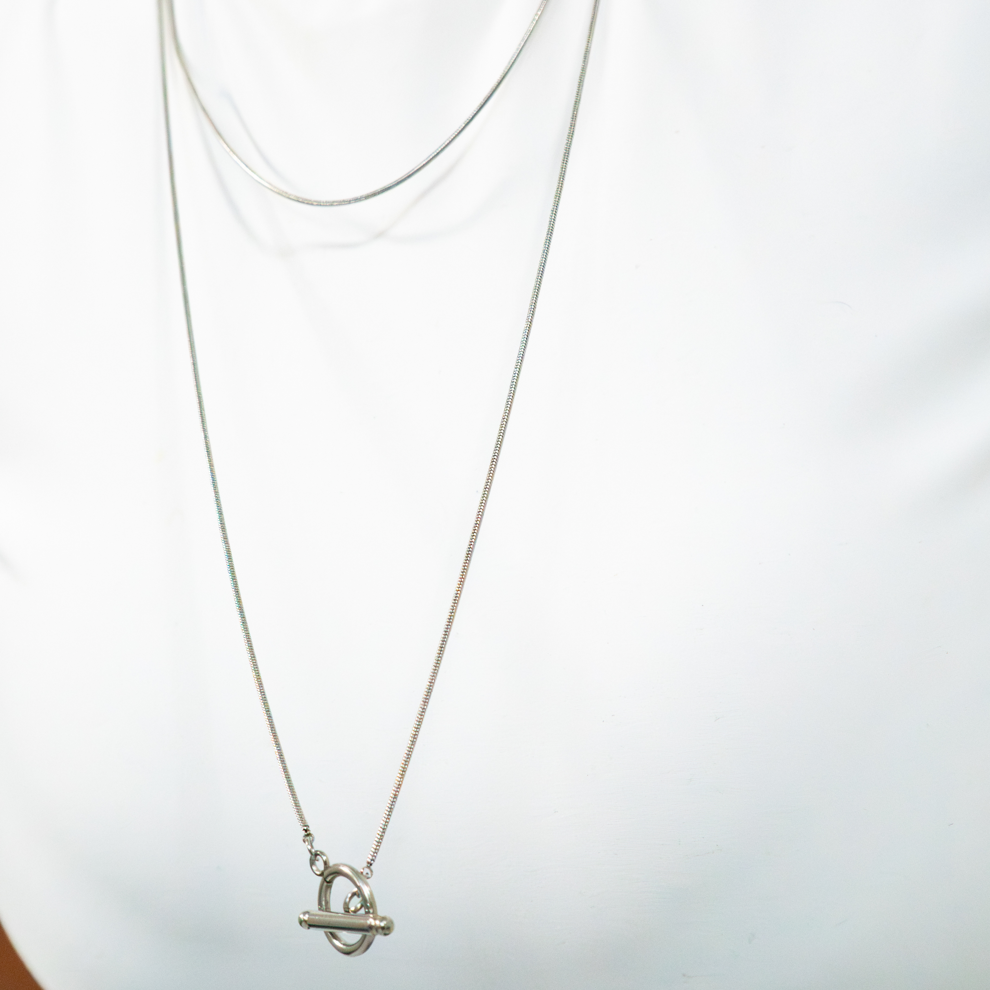 Snake Chain Silver Necklace
